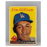 1958 Topps 215ï¿½Jim Gilliamï¿½DMG