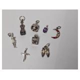 Lot of 16.93G .925 Sterl Charms/Pendants