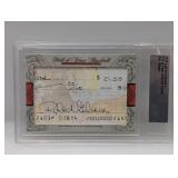 Bob Gibson 2018 Leaf Cut Auto HOF Encap Check Cut