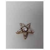 Vermeil/.925 Sterl CZ Star Pendant