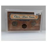 Three Rare Coins Set