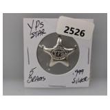 5G .999 Silv YPS Star Bullion