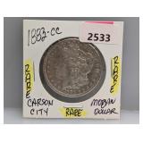 Rare 1883-CC 90% Silv Morgan $1 Dollar
