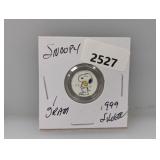 1G .999 Silv Snoopy Round