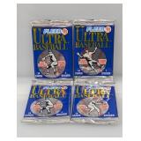 (4) 1991 Fleer Ultra Baseball Packs