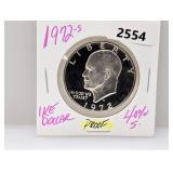 1972-S PF 40% Silv Ike $1 Dollar