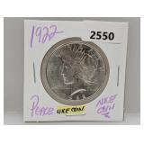 1922 90% Silv Peace $1 Dollar