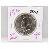 1971-S 40% Silv Ike $1 Dollar