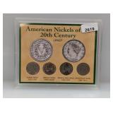 American Nickels of 20th Century Set