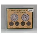 American Nickels of 20th Century Set