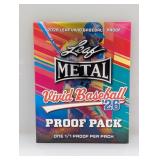 2026 Leaf Metal Vivid Baseball 1/1 Proof Pack