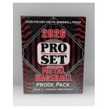 2026 Pro Set Metal Baseball 1/1 Proof Pack