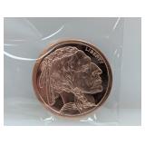 2oz .999 Copper Buffalo Round