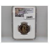 NGC 2008 MS65 S Africa 5R Mandelas 90th Bday