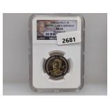 NGC 2008 MS65 S Africa 5R Mandelas 90th Bday