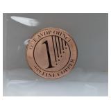 1oz .999 Copper Schloss Guldengossa Round