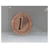 1oz .999 Copper Schloss Guldengossa Round