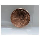 1oz .999 Copper Buffalo Round