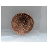 1oz .999 Copper Buffalo Round
