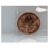 1oz .999 Copper Buffalo Round