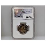 NGC 2008 MS65 S Africa 5R Mandelas 90th Bday