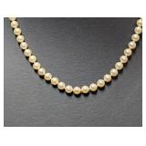 18" 14K YG Pearl Strand Necklace