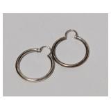 .925 Sterl Hoop Earrings