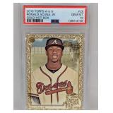 2019 Allen & Ginter Gold /50 Ronald Acuna PSA 10