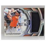 86/199 2026 Topps Tribute Gunnar Henderson Relic