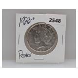 1923-S 90% Silv Peace $1 Dollar