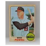 1968 TOPPS Baseball BOOG POWELL 381 Surface