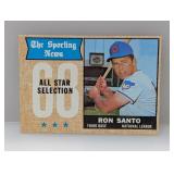 1968 TOPPS Baseball RON SANTO HALL OF FAME 366
