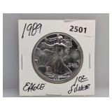 1989 1oz .999 Silv Eagle $1 Dollar