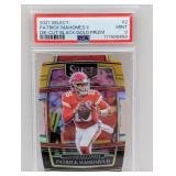 2021 Select Patrick Mahomes Black Gold Prizm PSA 9
