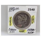 Rare 1892-CC 90% Silv Morgan $1 Dollar