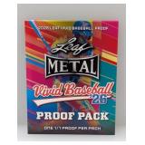 2026 Leaf Metal Vivid Baseball 1/1 Proof Pack