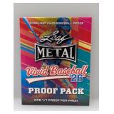 2026 Leaf Metal Vivid Baseball 1/1 Proof Pack
