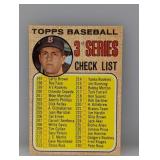 1968 TOPPS CARL YASTRZEMSKI CHECKLIST UNCHECKED