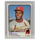 1973 Topps Bob Gibson #190 Edges