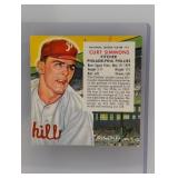 1954 RED MAN TOBACCO CURT SIMMONS 12N Indents
