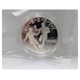 1994 USA World Cup Comm 90% Silv $1 Dollar