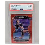 2022 Jade WWE Prizm Red Prizm Red RC /299 PSA 8