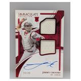 24/49 2026 Immaculate Jimmy Crooks RC Relic Auto