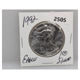 1992 1oz .999 Silv Eagle $1 Dollar