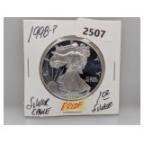 1998-P PF 1oz .999 Silv Eagle $1 Dollar