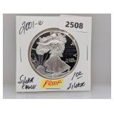 2001-W PF 1oz .999 Silv Eagle $1 Dollar