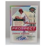 2024 Prospect Edition Thomas Saggese Autograph #61