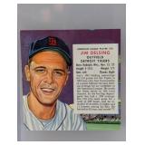 1954 RED MAN TOBACCO Baseball JIM DELSING 24A