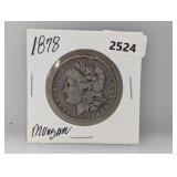 1878 90% Silv Morgan $1 Dollar