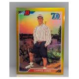 2017 Bowman Chrome Gold Ref Chipper Jones #92BCJ S